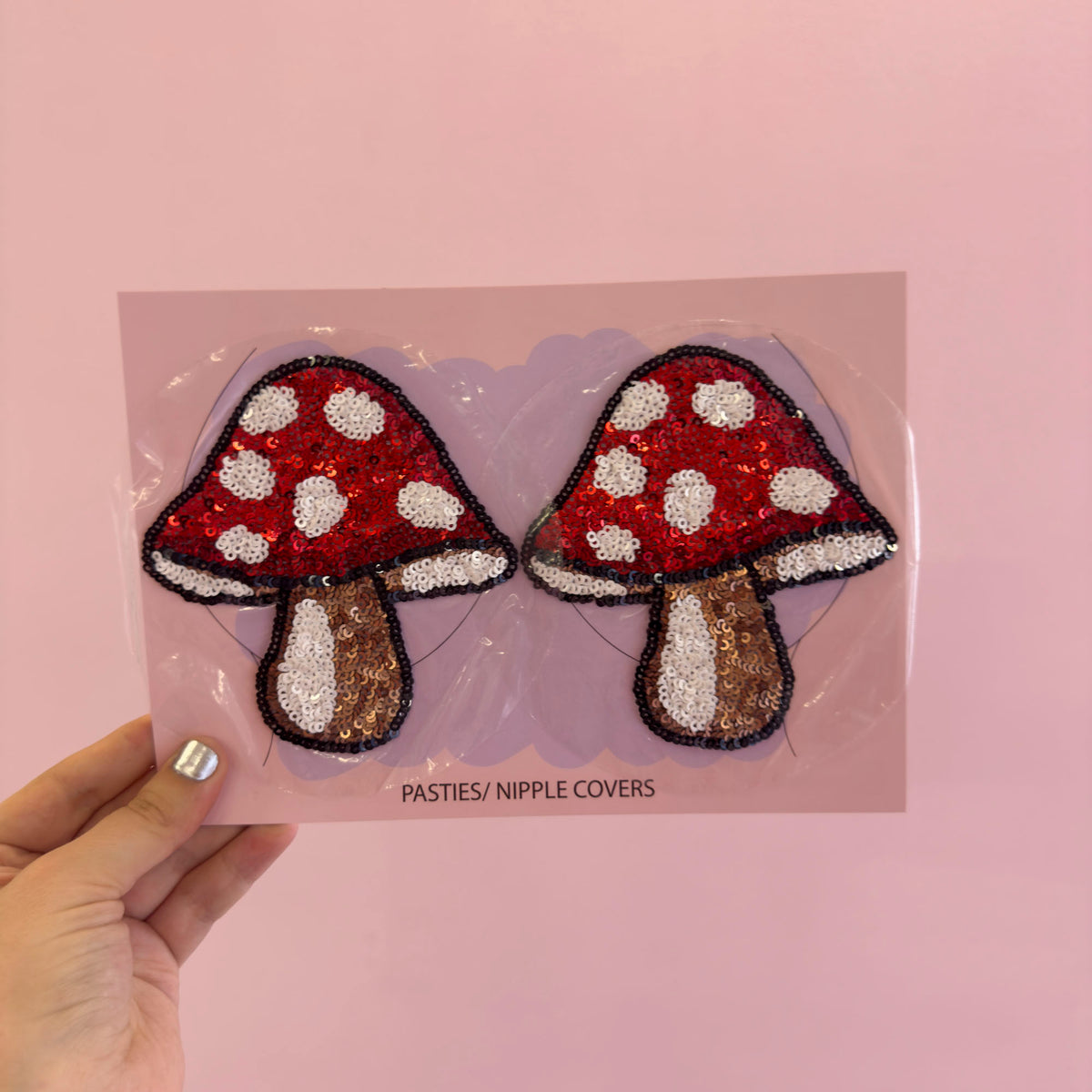 Tit Sticks (Nipple Covers) - Sequin Toadstools
