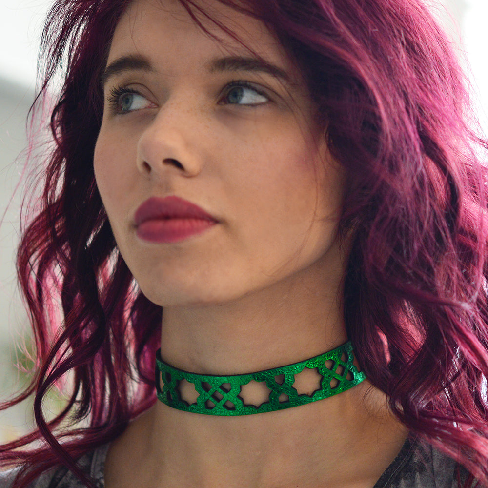 Azulejo Leather Chokers