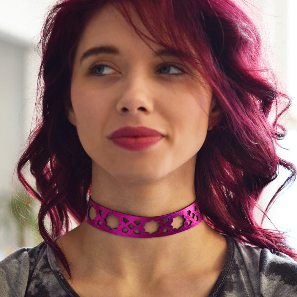 Azulejo Leather Chokers