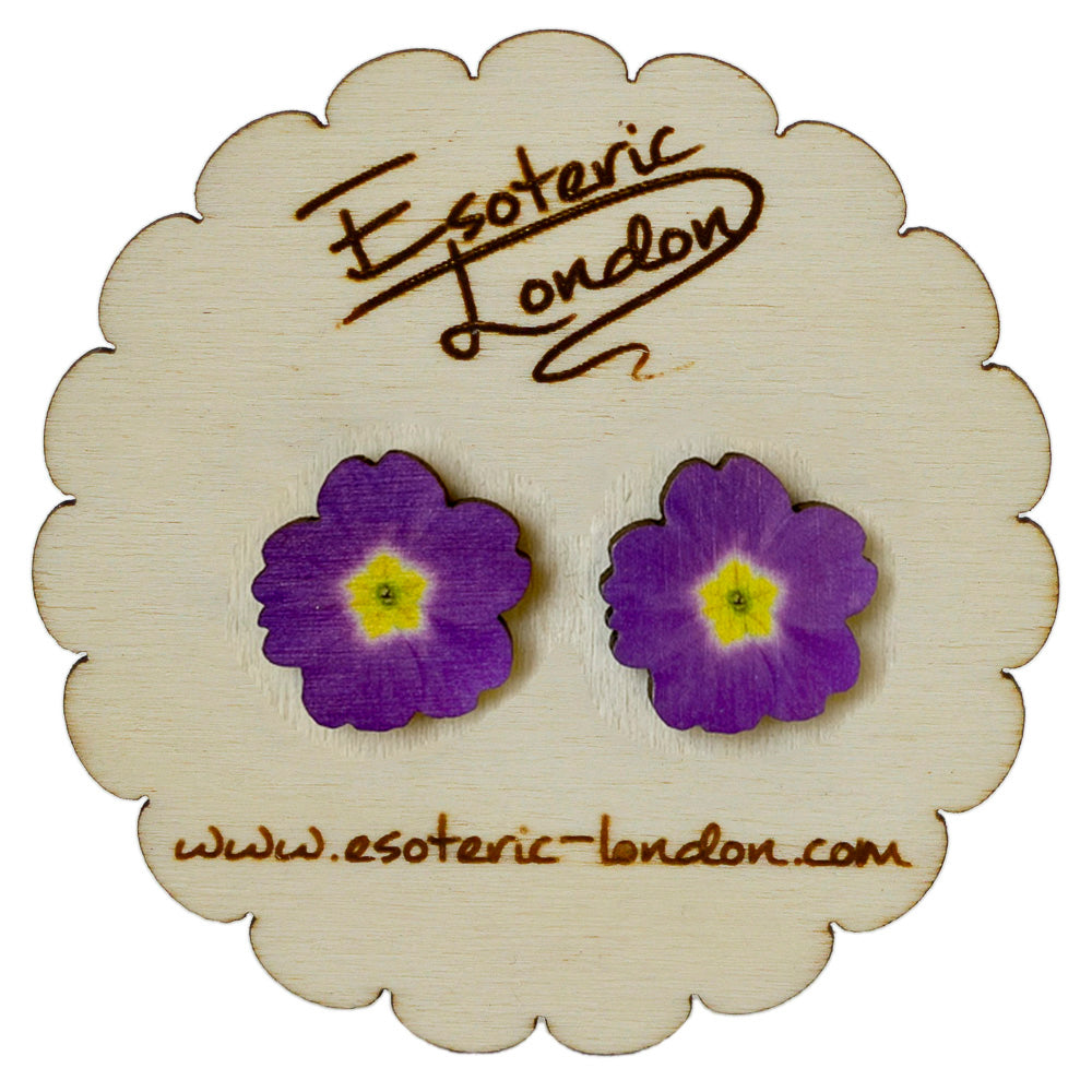 Flower stud earrings