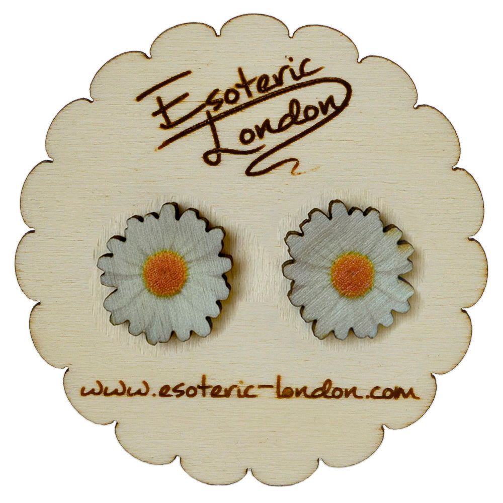 Flower stud earrings
