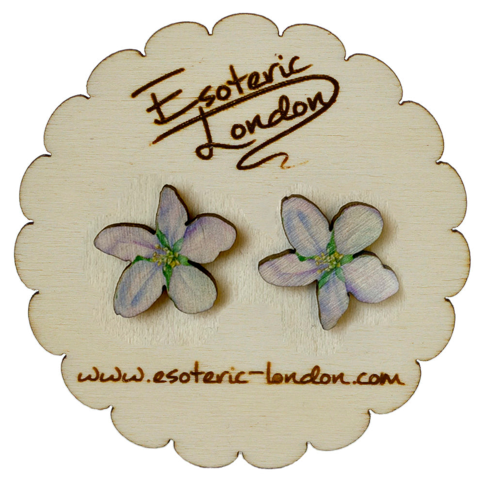 Flower stud earrings