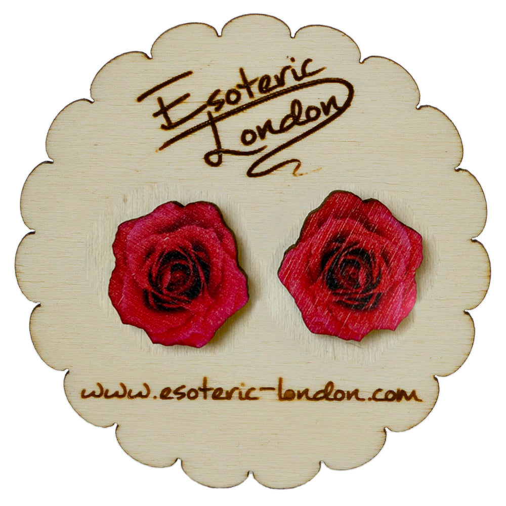 Flower stud earrings