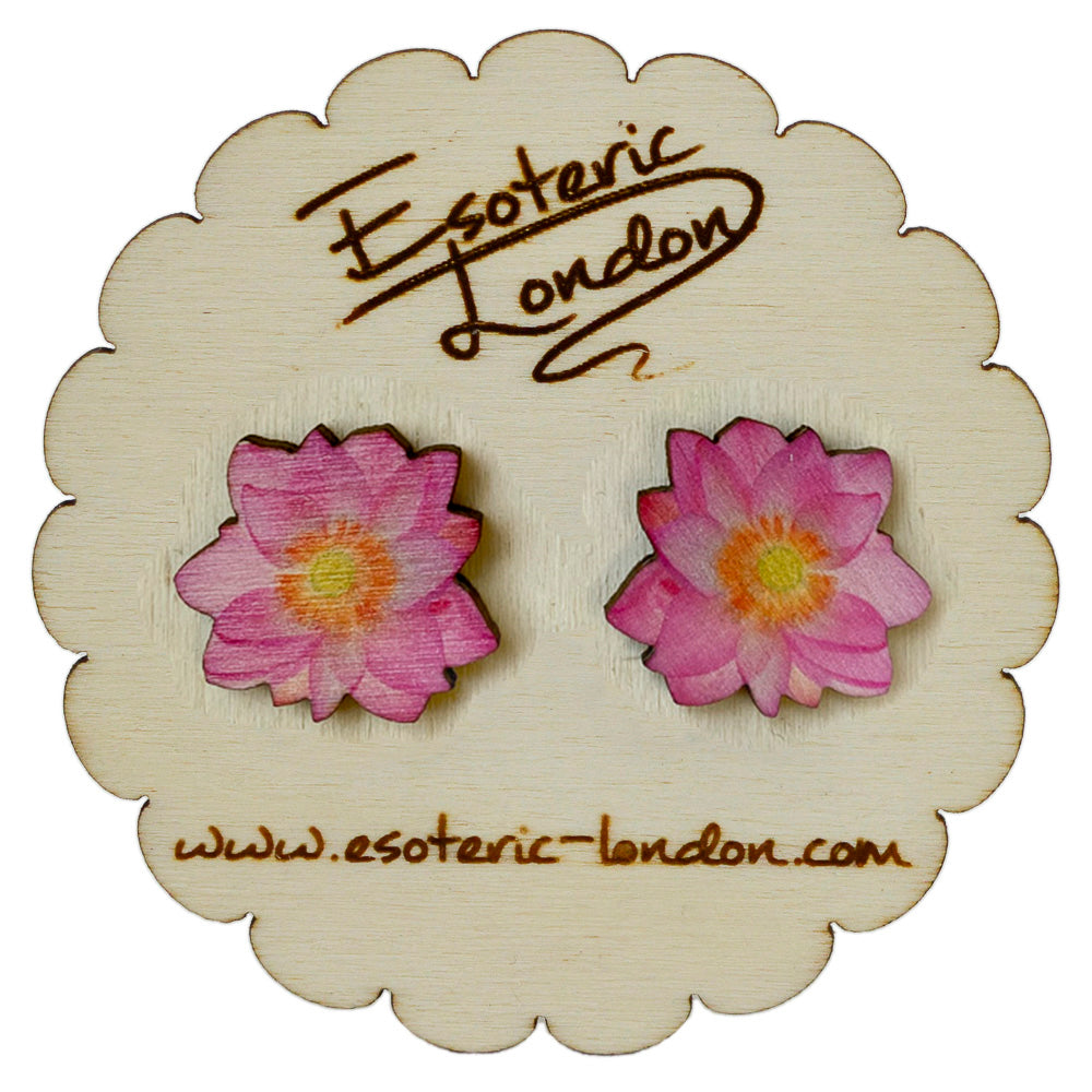 Flower stud earrings