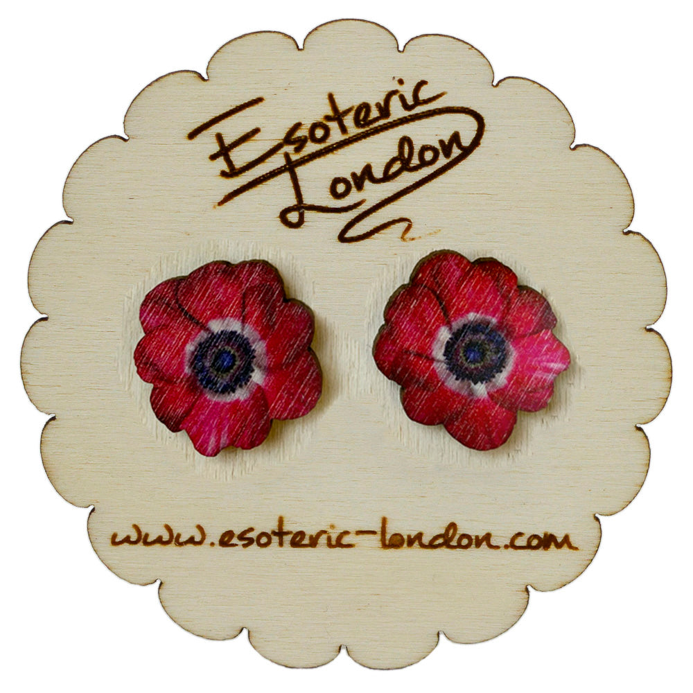 Flower stud earrings