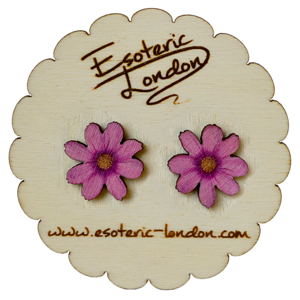Flower stud earrings