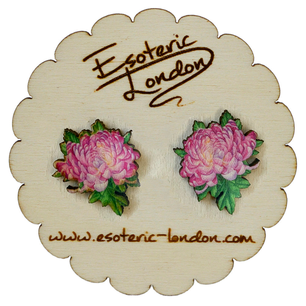 Flower stud earrings