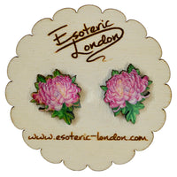 Flower stud earrings