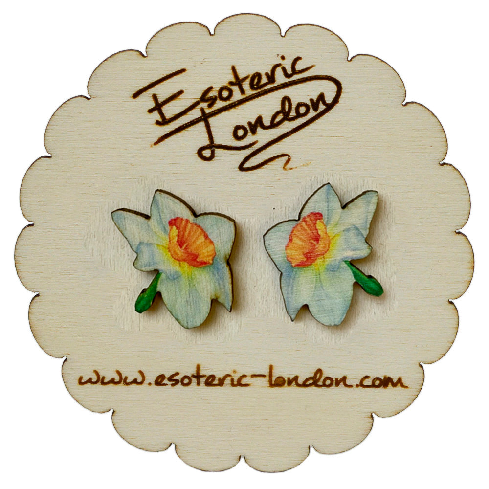 Flower stud earrings