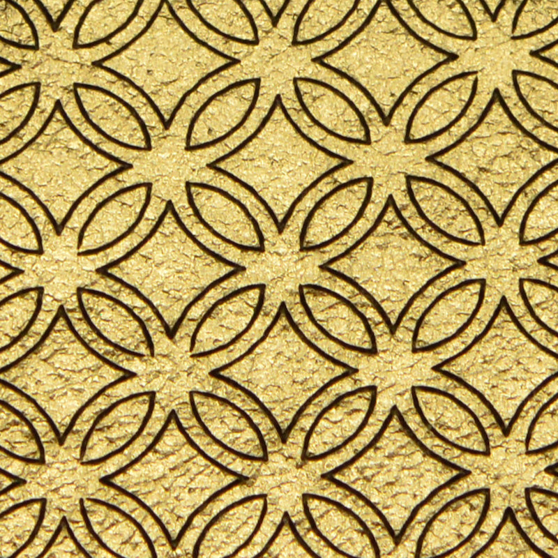 Leather Inlay Necklace - Triangle