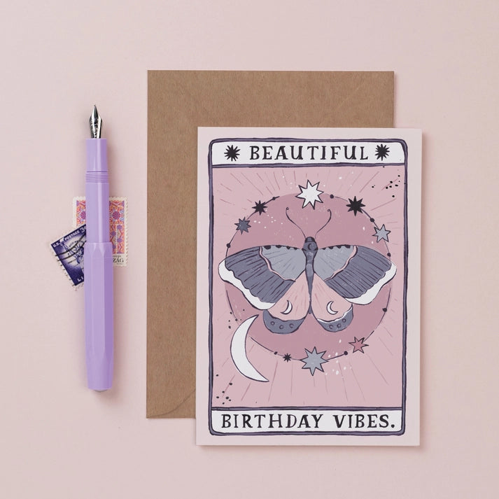 Greetings Card - Beautiful Birthday Vibes