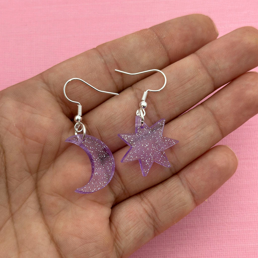 Glitter Mini Charm Dangle Earrings *SAMPLE*