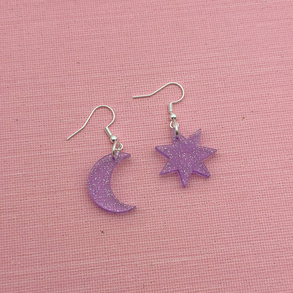 Glitter Mini Charm Dangle Earrings *SAMPLE*