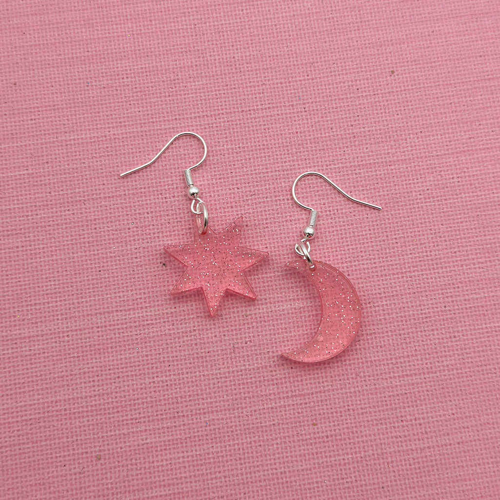 Glitter Mini Charm Dangle Earrings *SAMPLE*