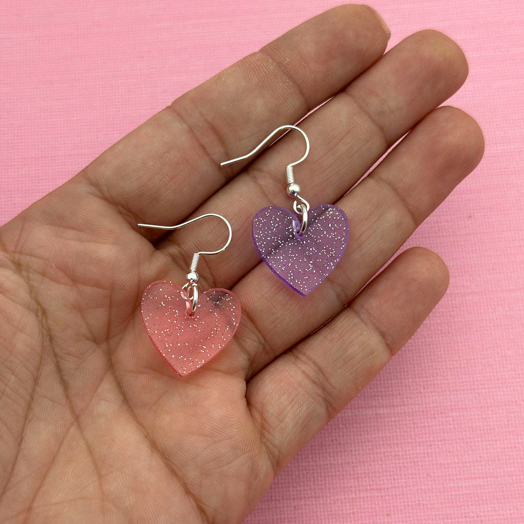 Glitter Mini Charm Dangle Earrings *SAMPLE*