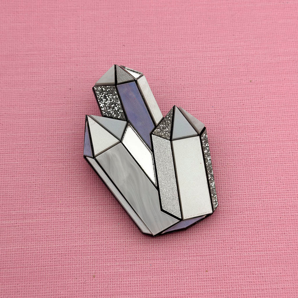 Faceted Crystal Brooch *SAMPLE*