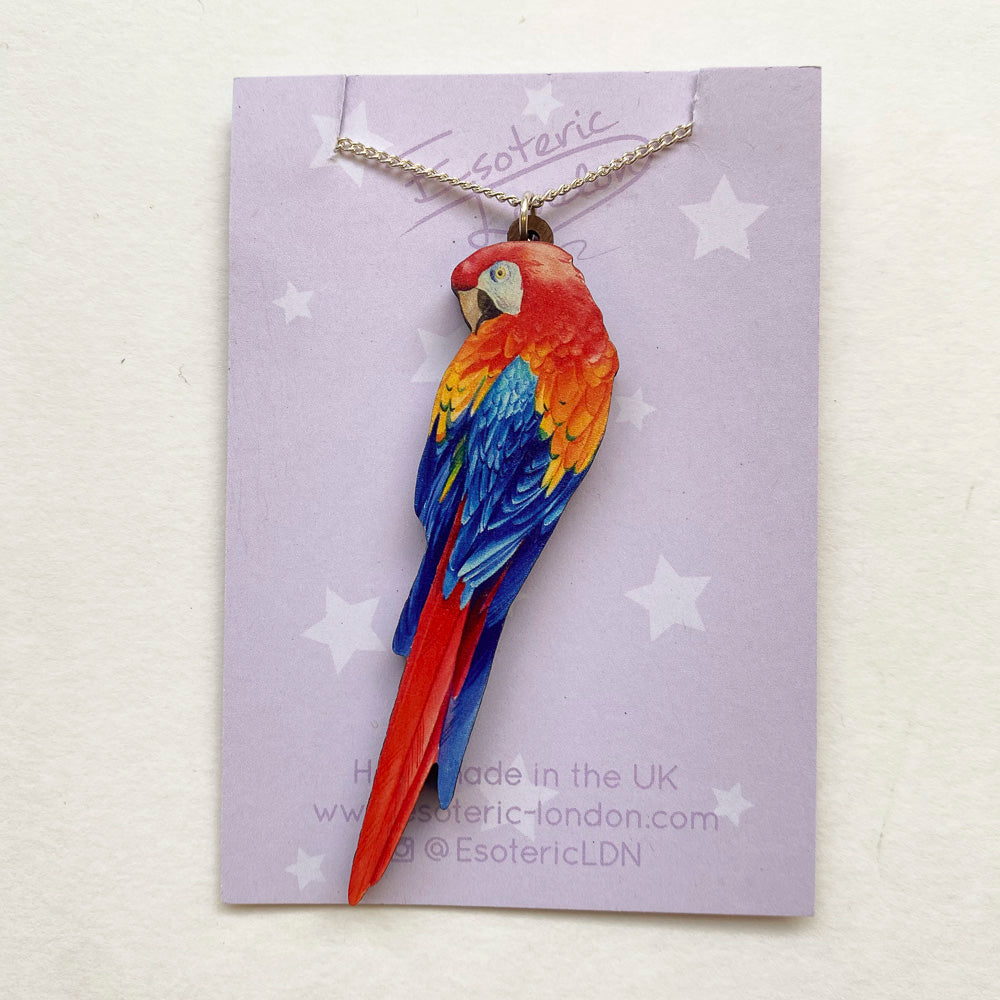 Macaw Pendant Necklace