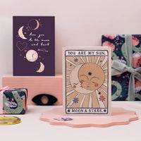 Greetings Card - Sun, Moon & Stars