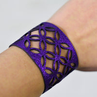 Azulejo Wide Leather Cuff