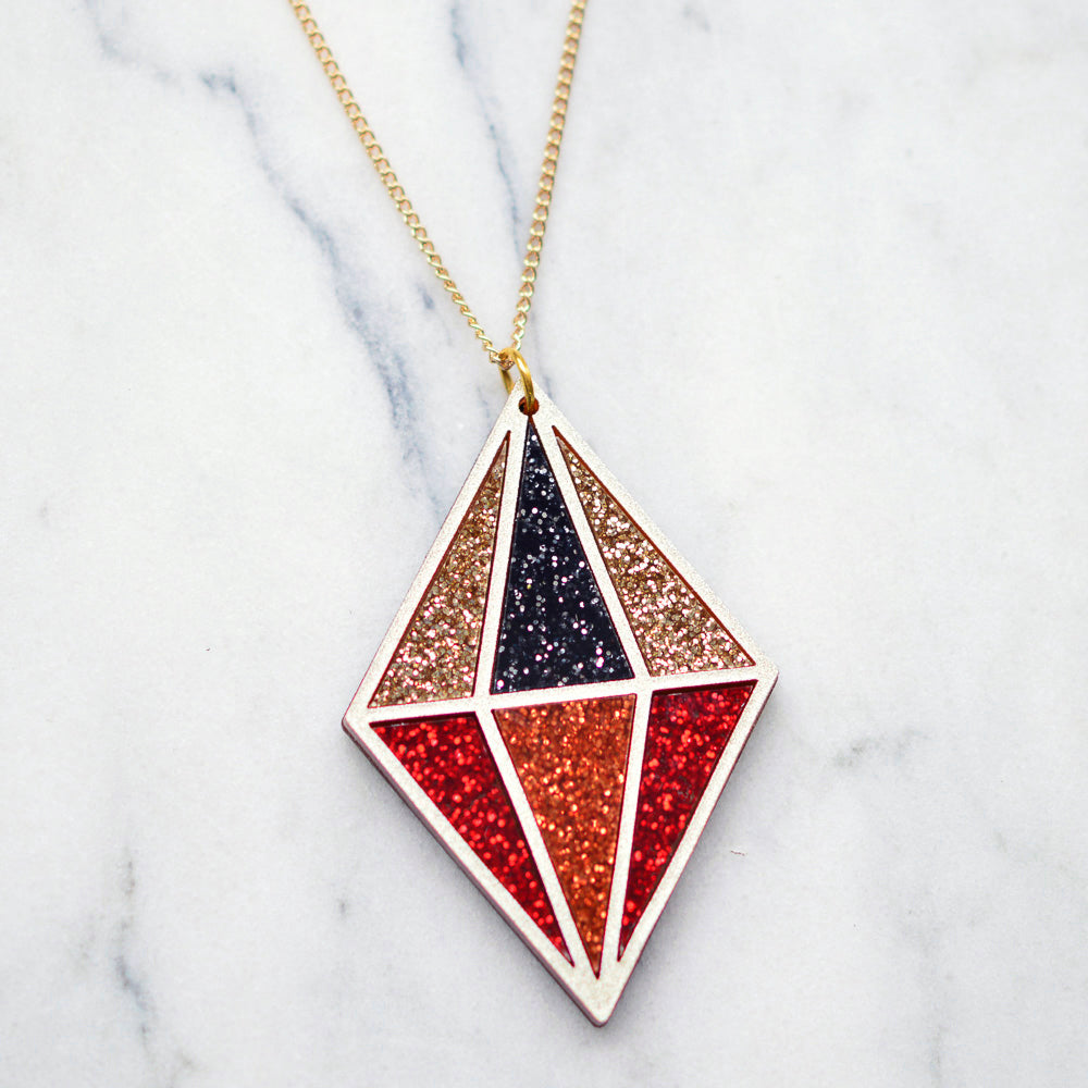 Glitter Seren Necklaces
