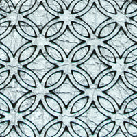 Leather Inlay Necklace - Hexagon