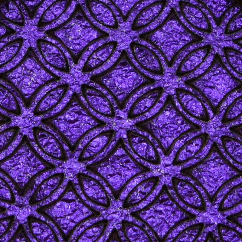 Leather Inlay Necklace - Circle